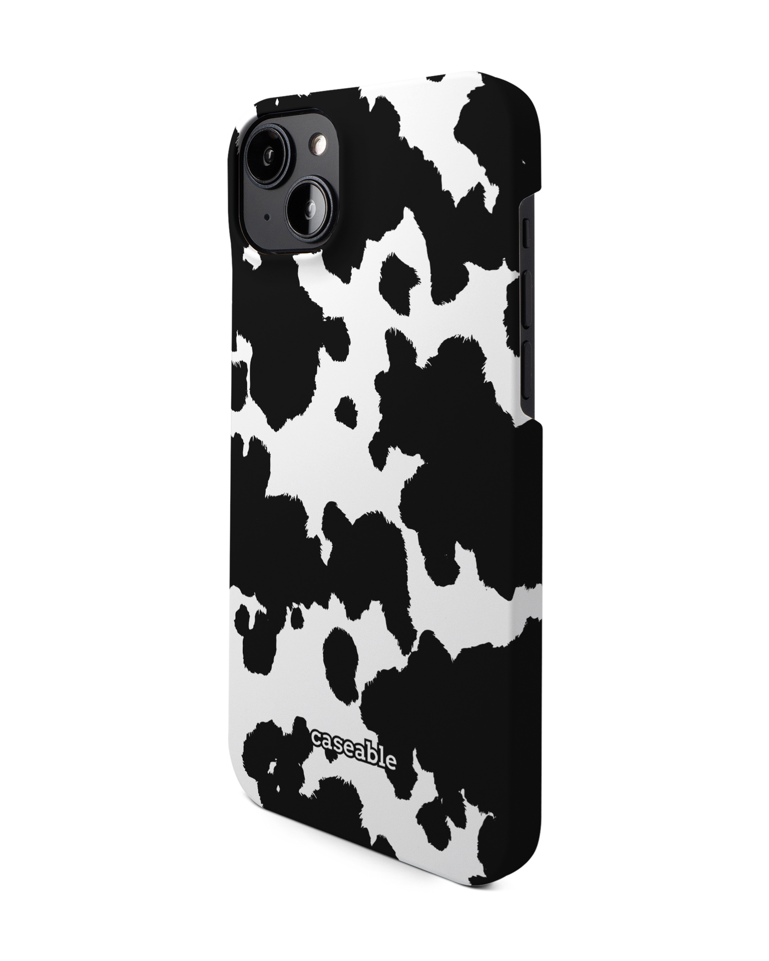 Cow Print Hardcase Handyhülle für Apple iPhone 14 Plus: Seitenansicht rechts