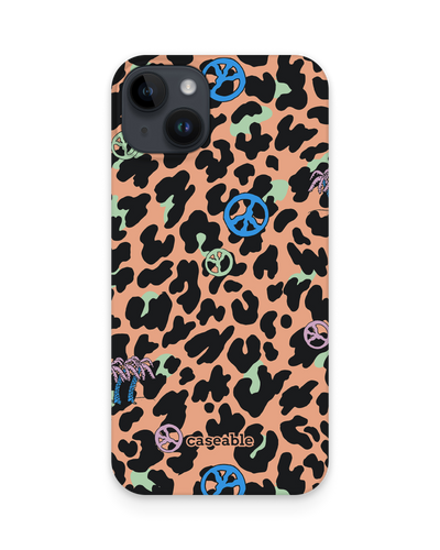 Leopard Peace Palms Hardcase Handyhülle für Apple iPhone 15 Plus