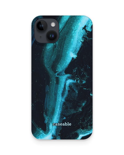 Deep Turquoise Sparkle Hardcase Handyhülle für Apple iPhone 14 Plus