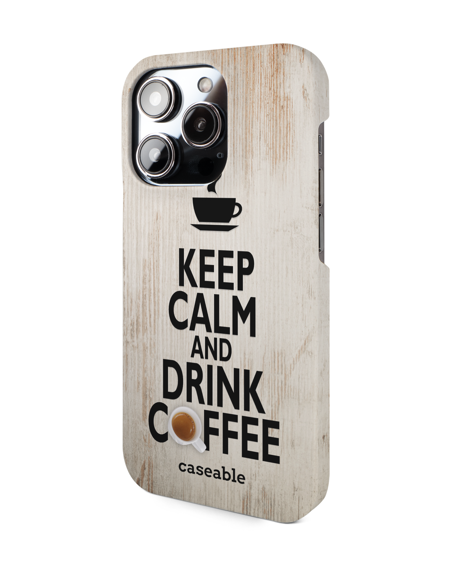 Drink Coffee Hardcase Handyhülle für Apple iPhone 14 Pro: Seitenansicht rechts