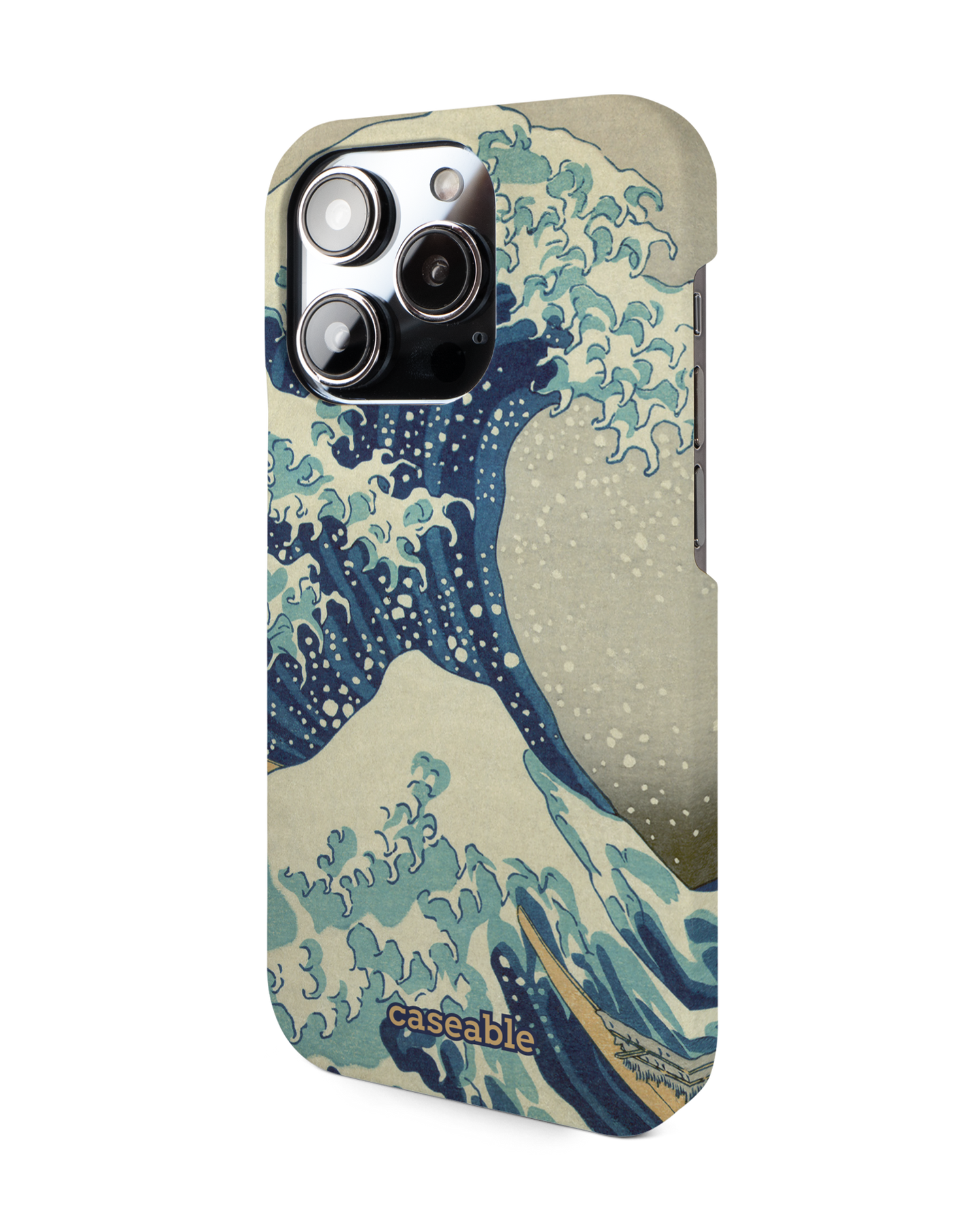 Great Wave Off Kanagawa By Hokusai Hardcase Handyhülle für Apple iPhone 14 Pro: Seitenansicht rechts