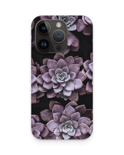 Purple Succulents Hardcase Handyhülle für Apple iPhone 15 Pro