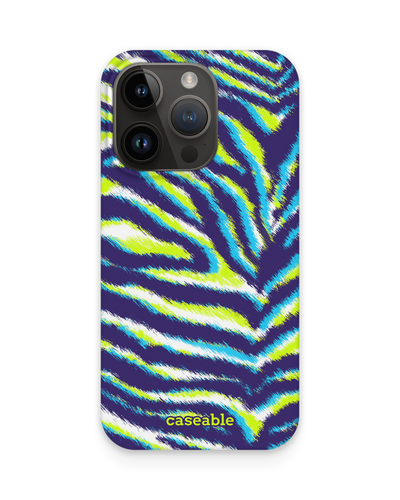 Neon Zebra Hardcase Handyhülle für Apple iPhone 15 Pro