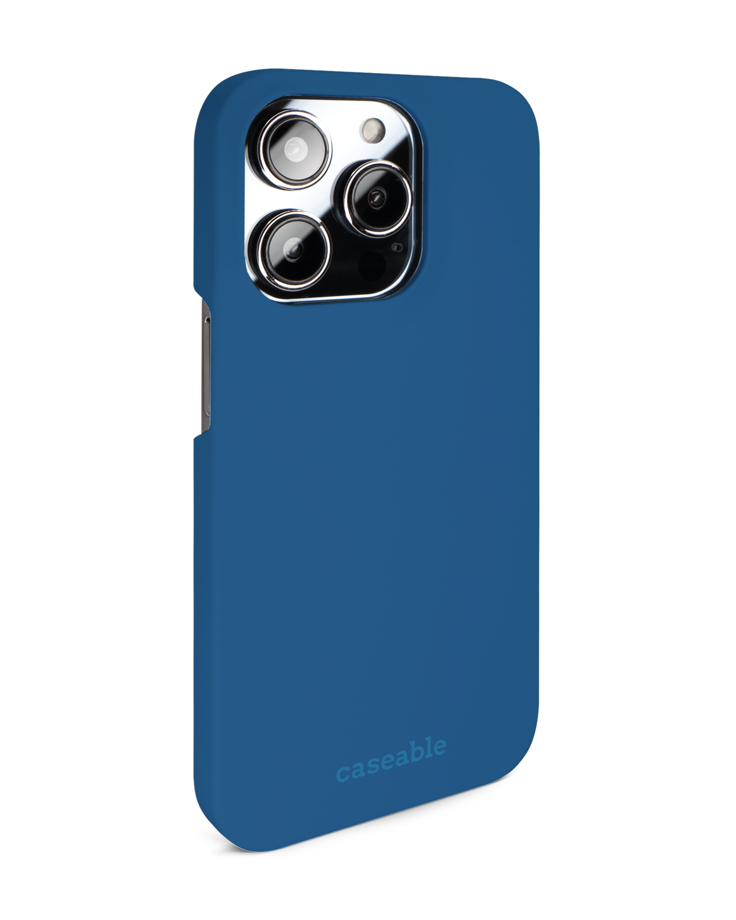 CLASSIC BLUE Hardcase Handyhülle für Apple iPhone 14 Pro: Seitenansicht links
