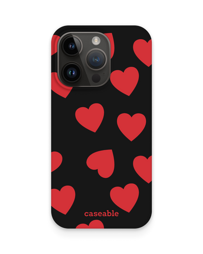 Repeating Hearts Hardcase Handyhülle für Apple iPhone 14 Pro