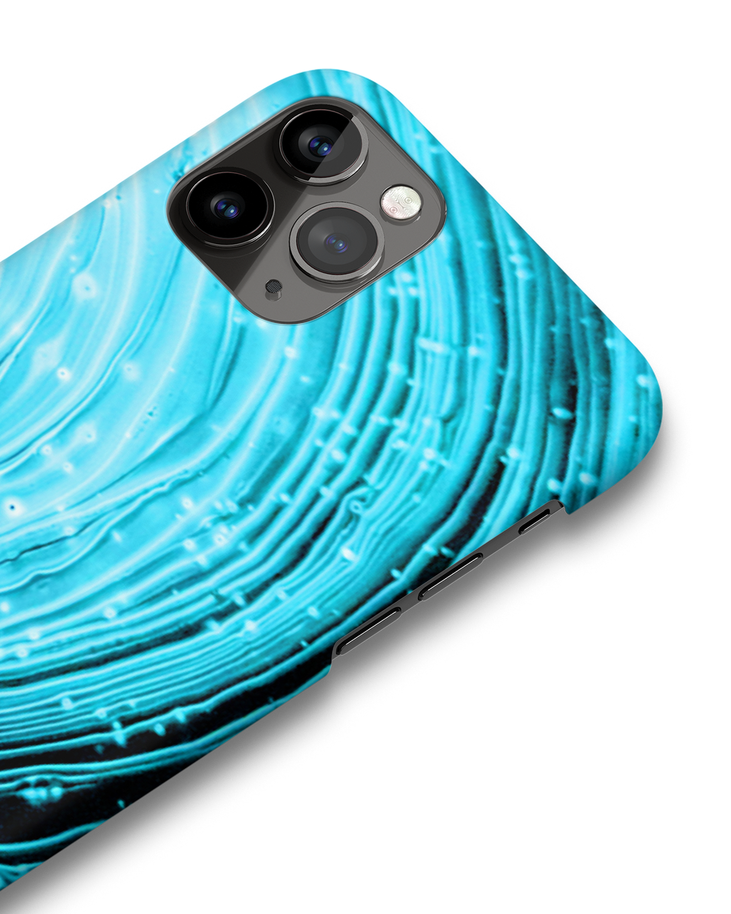 Turquoise Ripples Hardcase Handyhülle Apple iPhone 11 Pro: Detailansicht