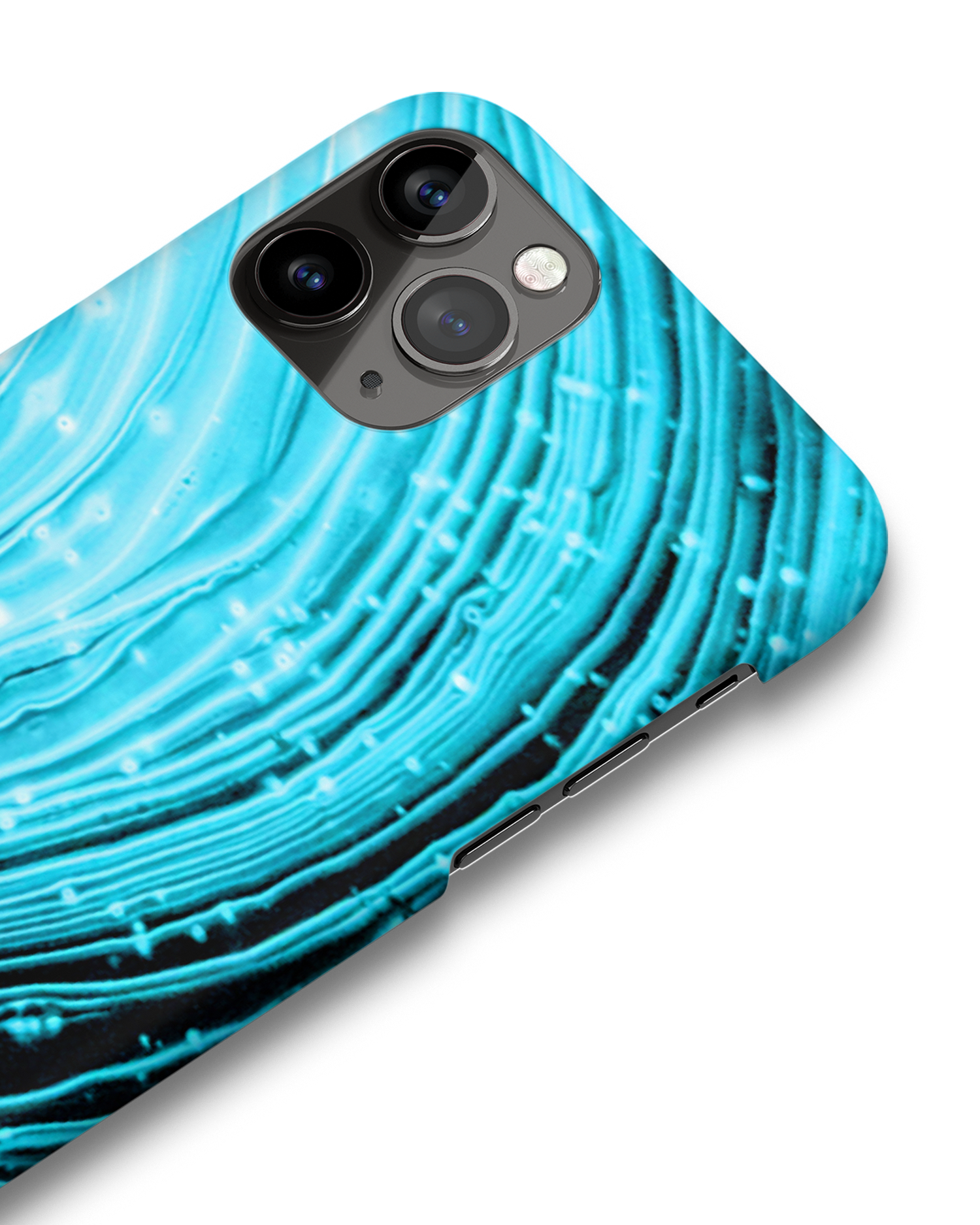 Turquoise Ripples Hardcase Handyhülle Apple iPhone 11 Pro Max: Detailansicht