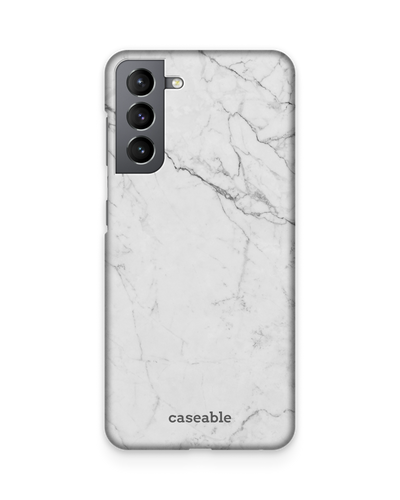 White Marble Hardcase Handyhülle Samsung Galaxy S21 Plus