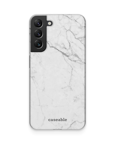 White Marble Hardcase Handyhülle Samsung Galaxy S22 Plus 5G