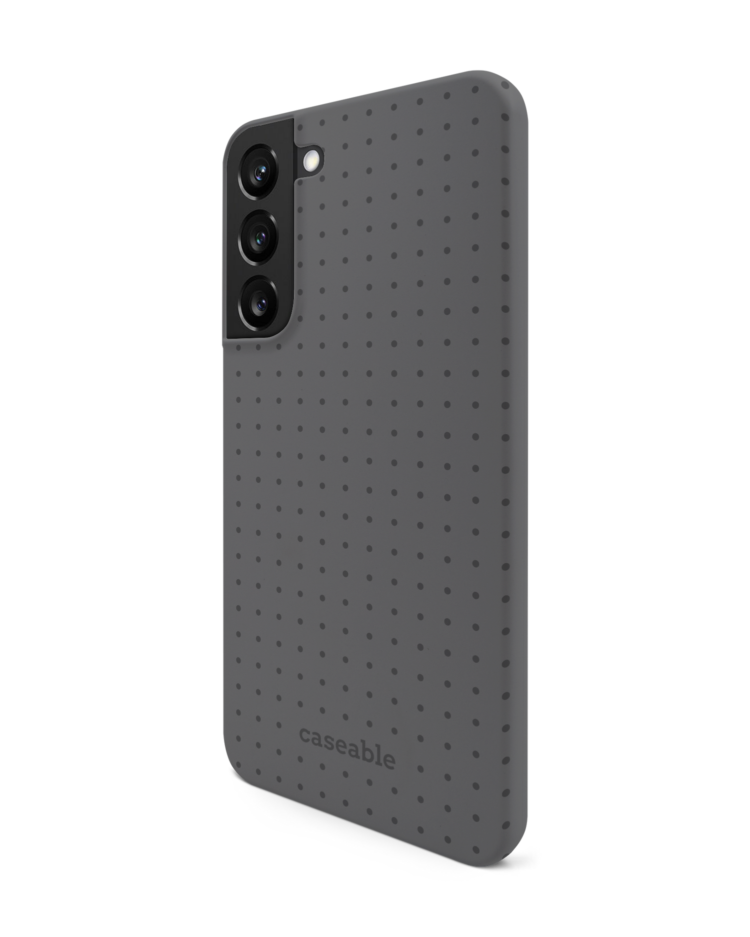 Dot Grid Grey Hardcase Handyhülle Samsung Galaxy S22 Plus 5G: Seitenansicht rechts