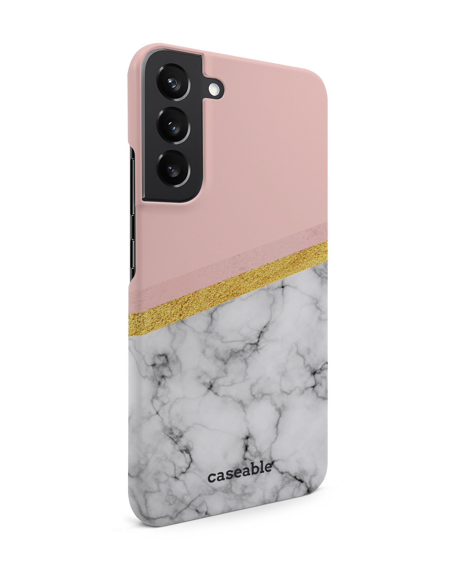 Marble Slice Hardcase Handyhülle Samsung Galaxy S22 Plus 5G: Seitenansicht links