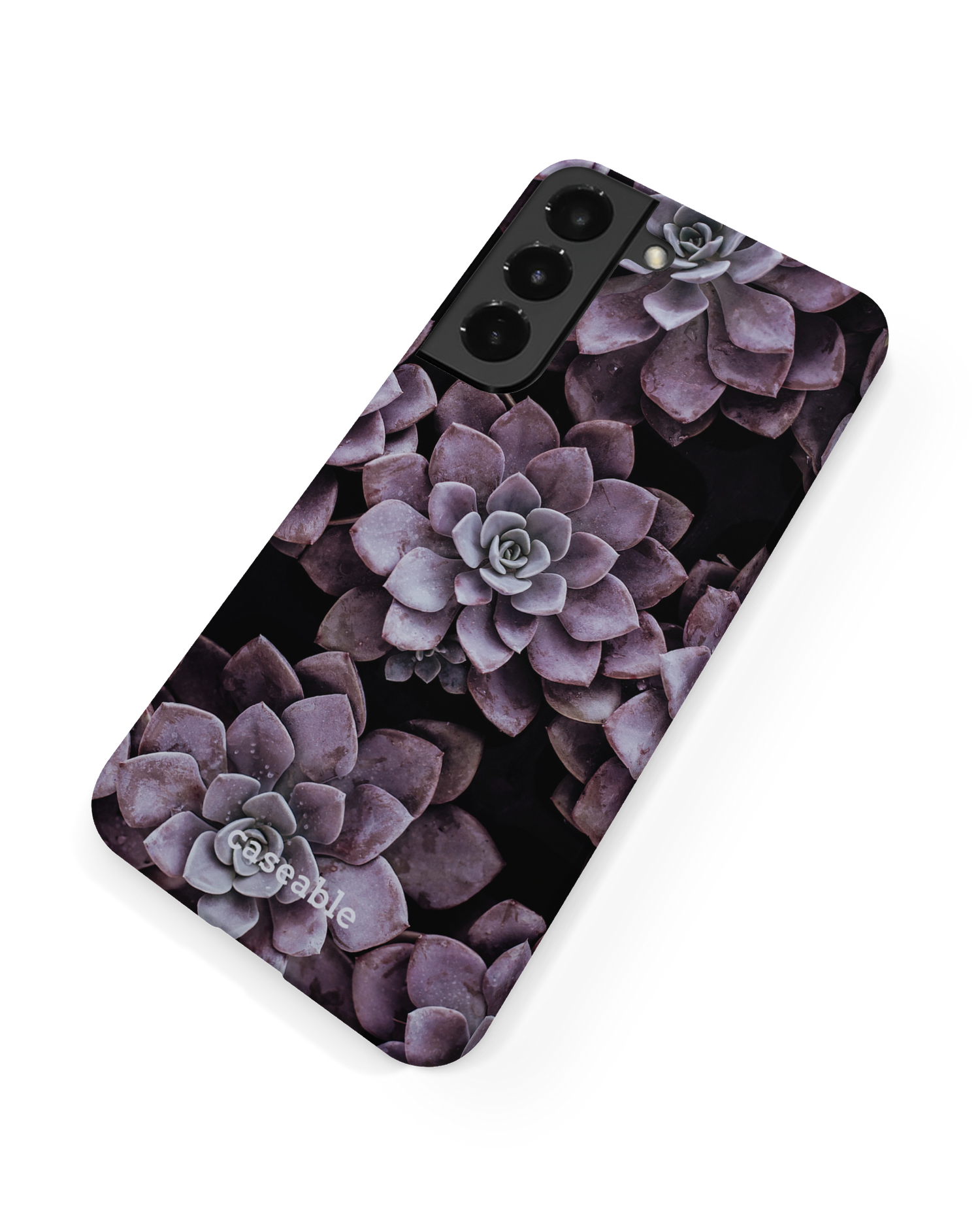 Purple Succulents Hardcase Handyhülle Samsung Galaxy S22 Plus 5G: Rückseite