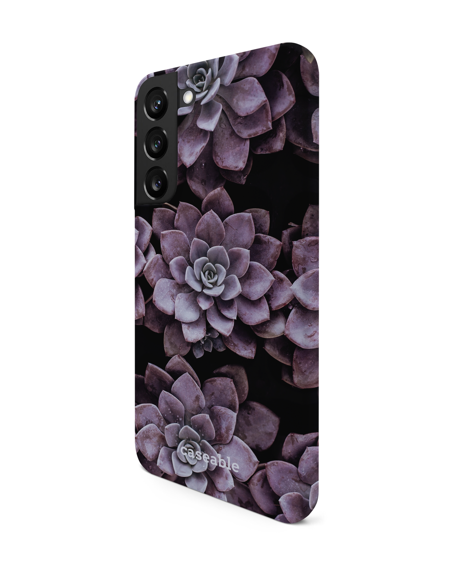 Purple Succulents Hardcase Handyhülle Samsung Galaxy S22 Plus 5G: Seitenansicht rechts