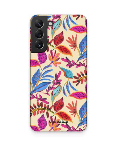 Painterly Spring Leaves Hardcase Handyhülle Samsung Galaxy S22 Plus 5G