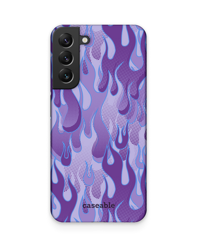 Purple Flames Hardcase Handyhülle Samsung Galaxy S22 Plus 5G