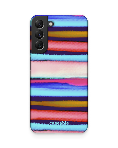 Watercolor Stripes Hardcase Handyhülle Samsung Galaxy S22 Plus 5G