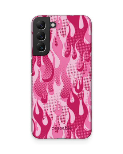 Pink Flames Hardcase Handyhülle Samsung Galaxy S22 Plus 5G