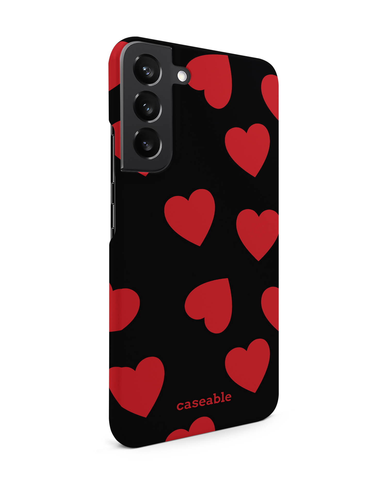 Repeating Hearts Hardcase Handyhülle Samsung Galaxy S22 Plus 5G: Seitenansicht links
