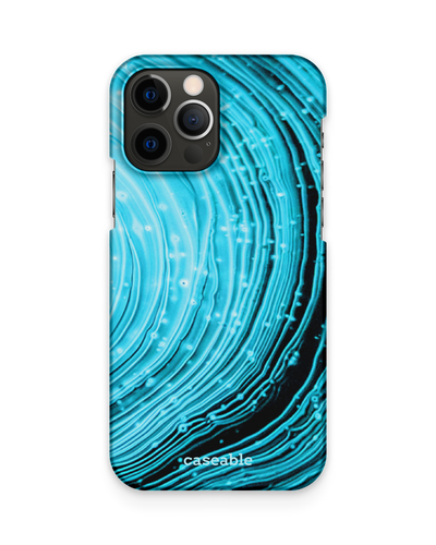 Turquoise Ripples Hardcase Handyhülle Apple iPhone 12 Pro Max