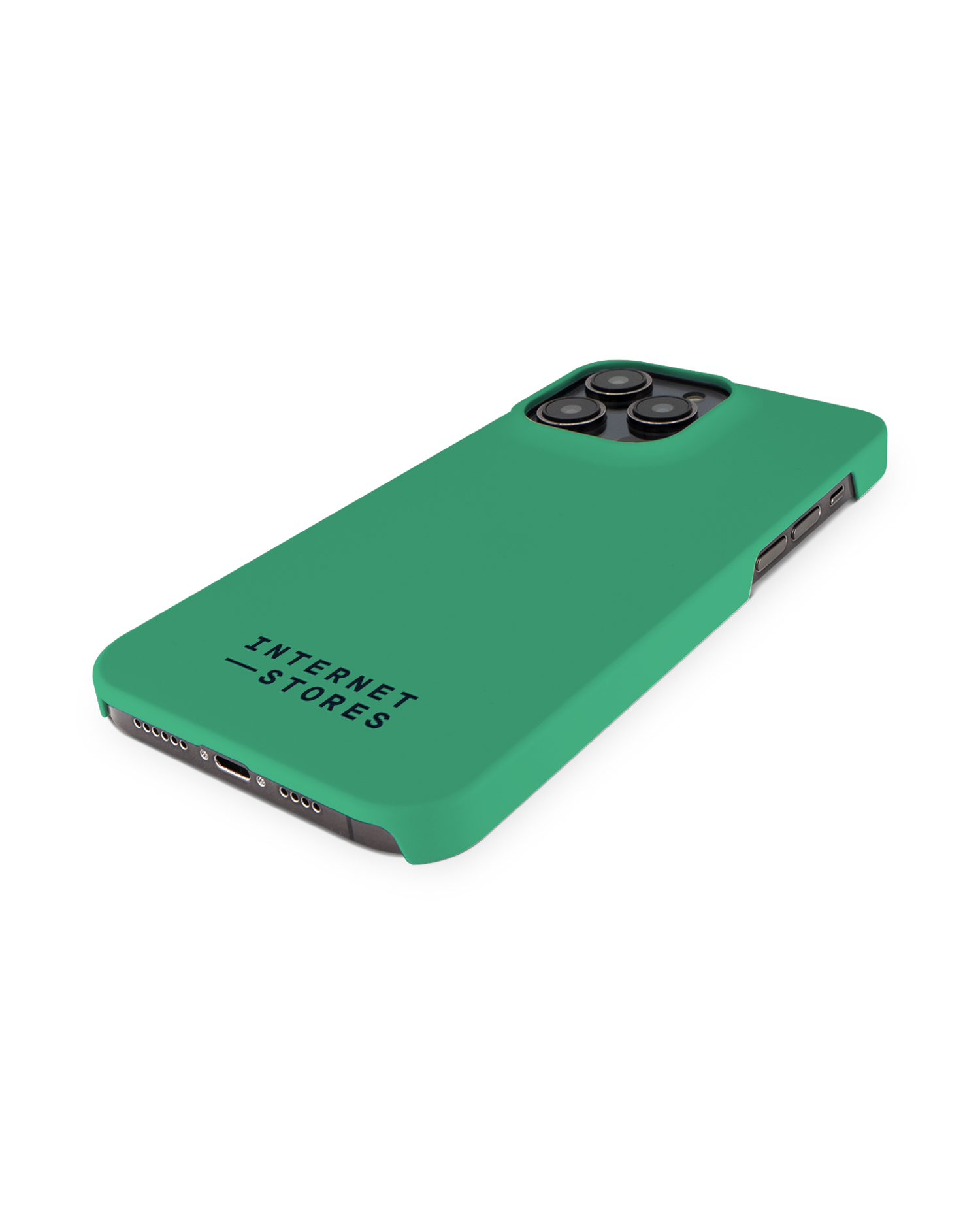 ISG Neon Green Hardcase Handyhülle für Apple iPhone 14 Pro Max: Perspektivansicht
