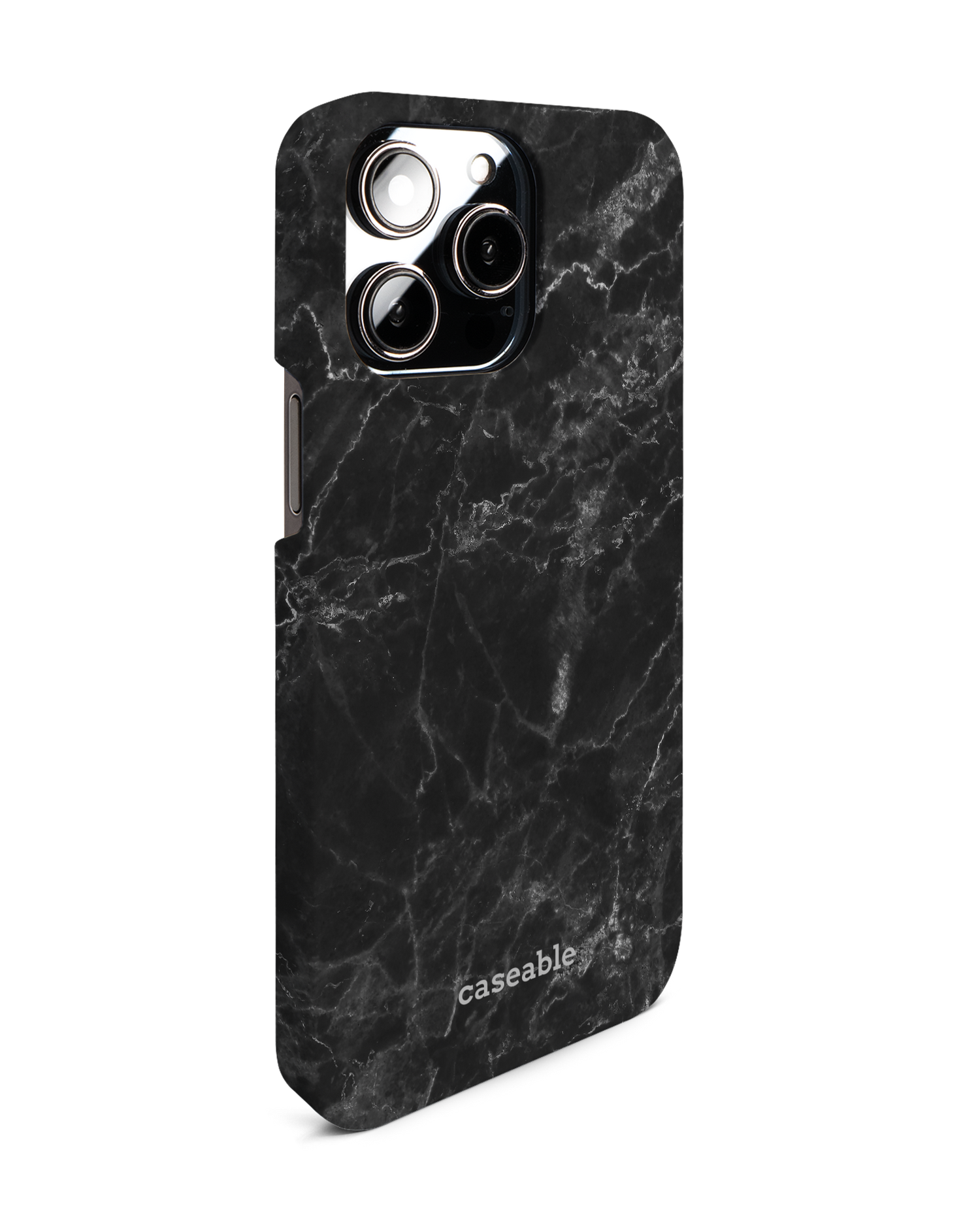 Midnight Marble Hardcase Handyhülle für Apple iPhone 14 Pro Max: Seitenansicht links
