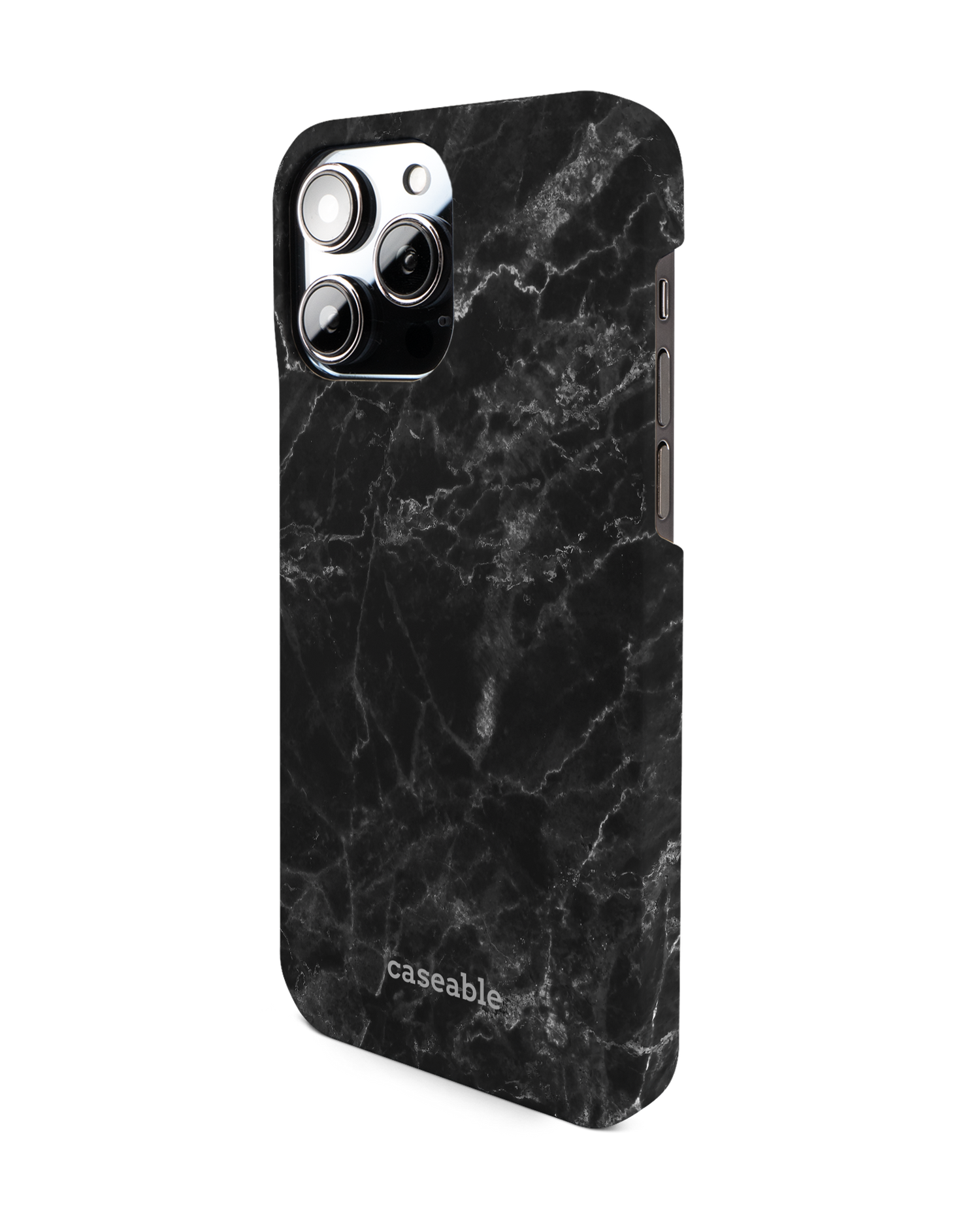Midnight Marble Hardcase Handyhülle für Apple iPhone 14 Pro Max: Seitenansicht rechts