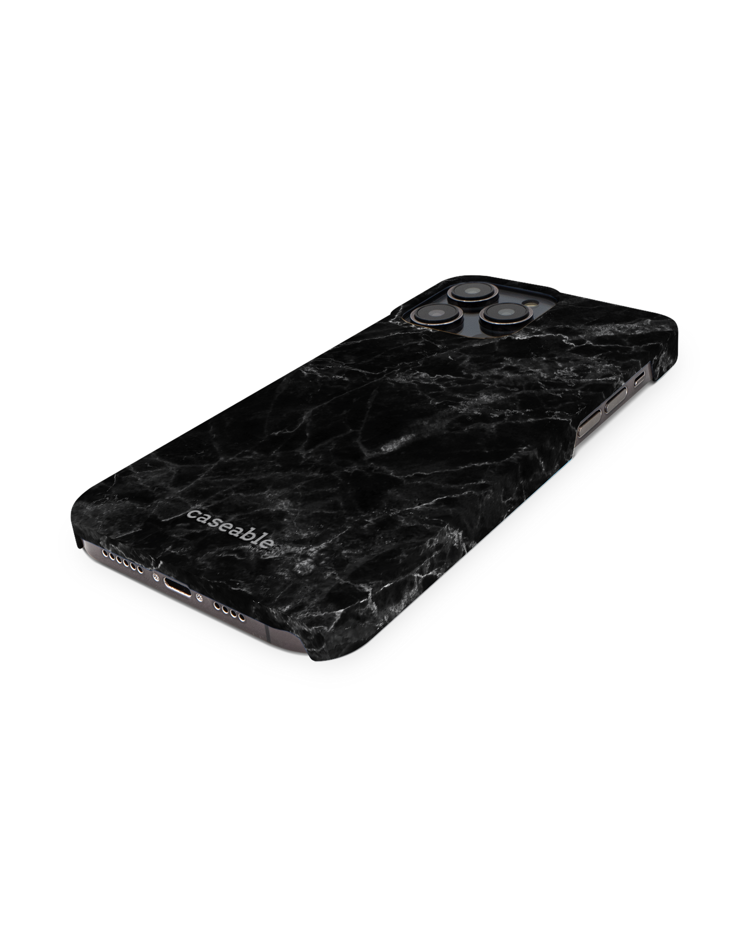 Midnight Marble Hardcase Handyhülle für Apple iPhone 14 Pro Max: Perspektivansicht
