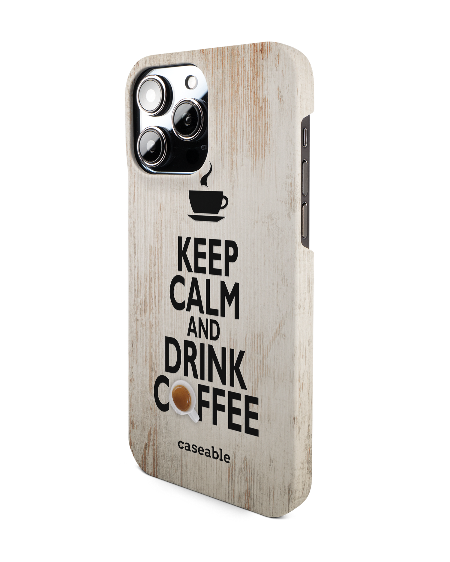 Drink Coffee Hardcase Handyhülle für Apple iPhone 14 Pro Max: Seitenansicht rechts