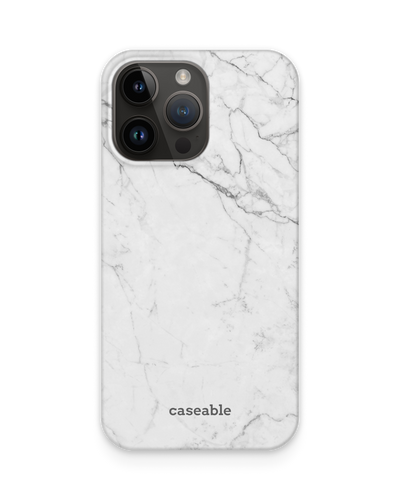 White Marble Hardcase Handyhülle für Apple iPhone 14 Pro Max