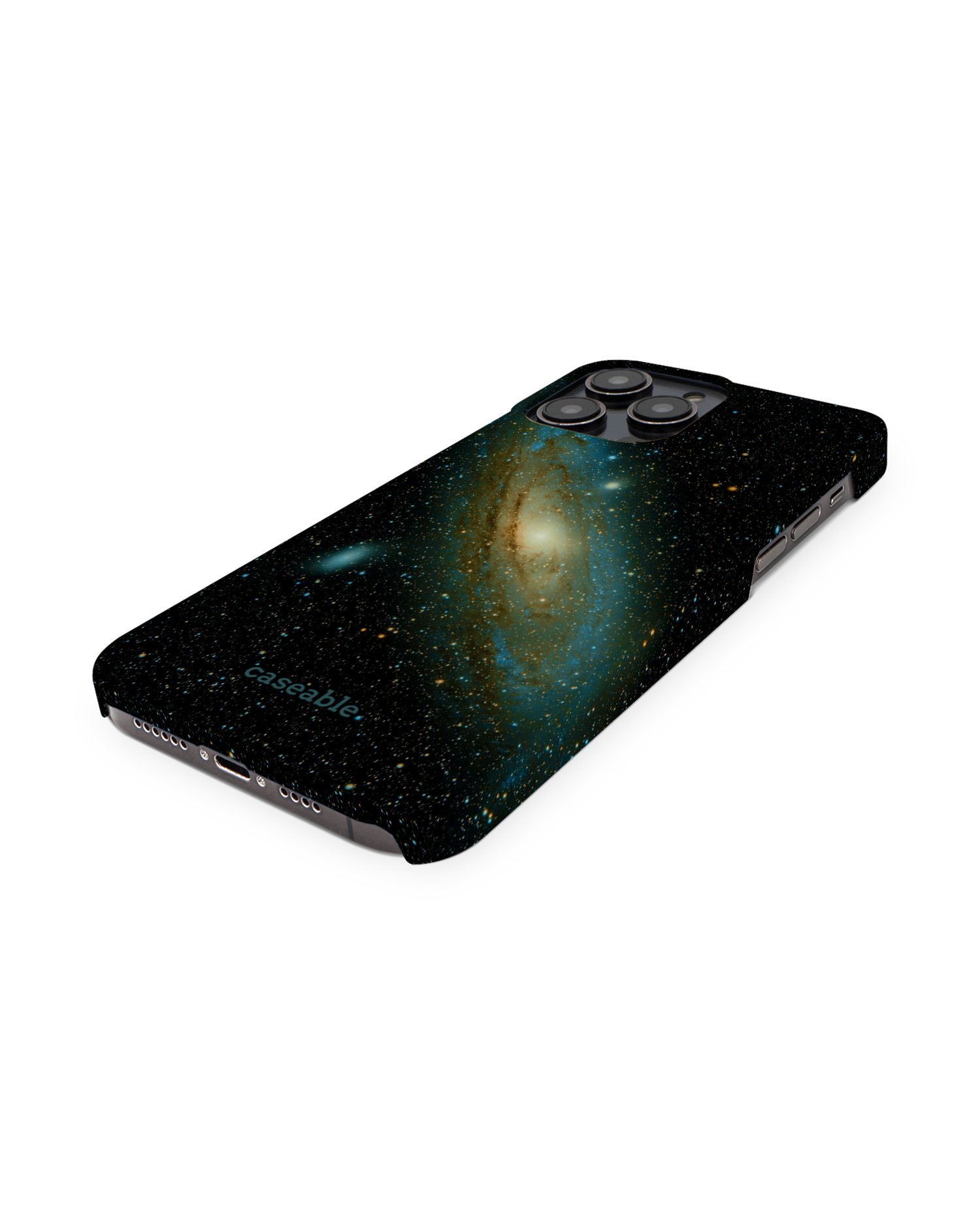 Outer Space Hardcase Handyhülle für Apple iPhone 14 Pro Max: Perspektivansicht