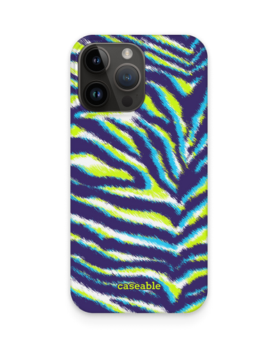 Neon Zebra Hardcase Handyhülle für Apple iPhone 15 Pro Max