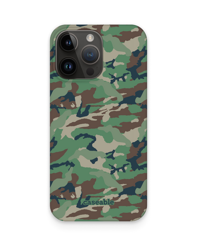 Green and Brown Camo Hardcase Handyhülle für Apple iPhone 14 Pro Max