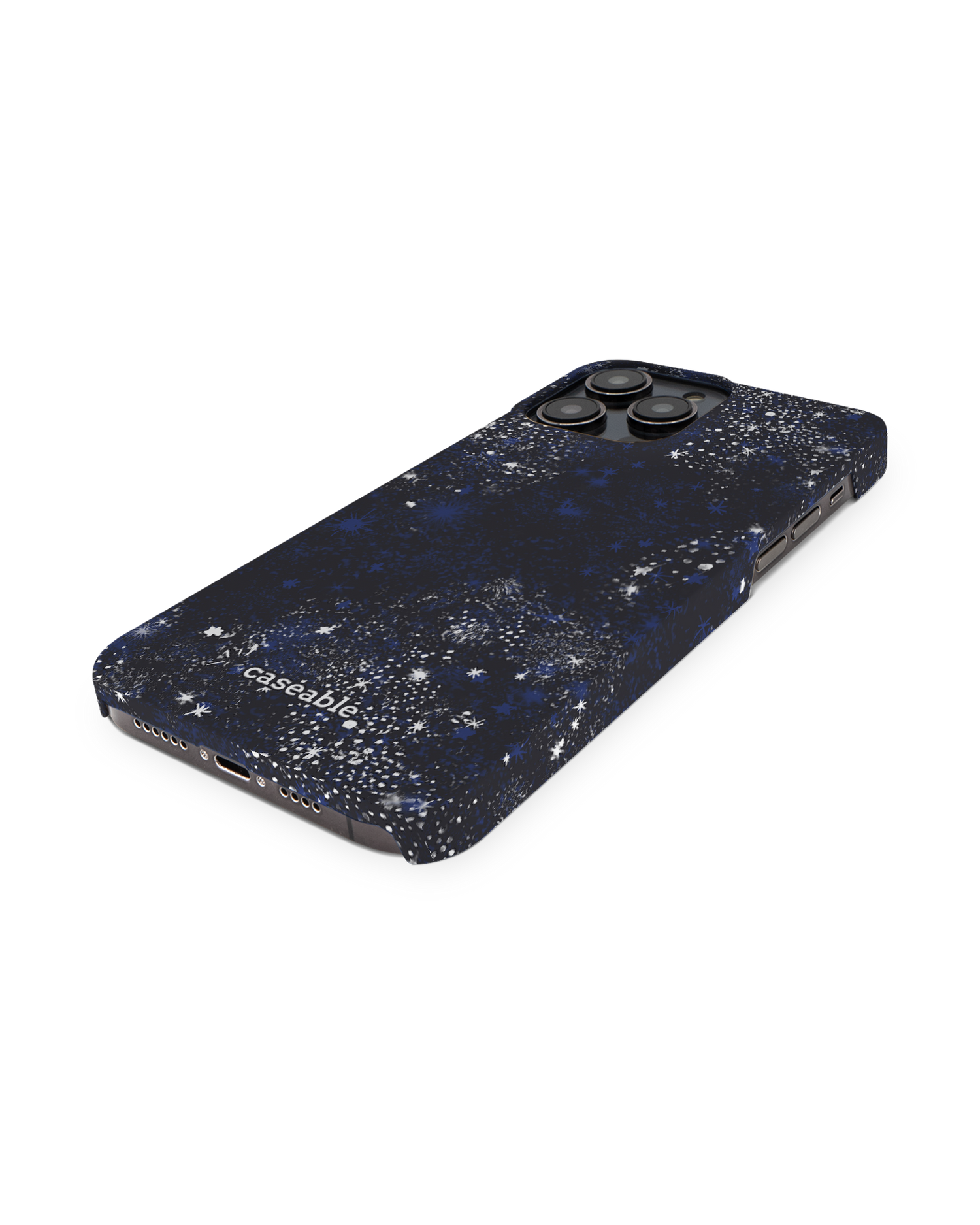 Starry Night Sky Hardcase Handyhülle für Apple iPhone 14 Pro Max: Perspektivansicht