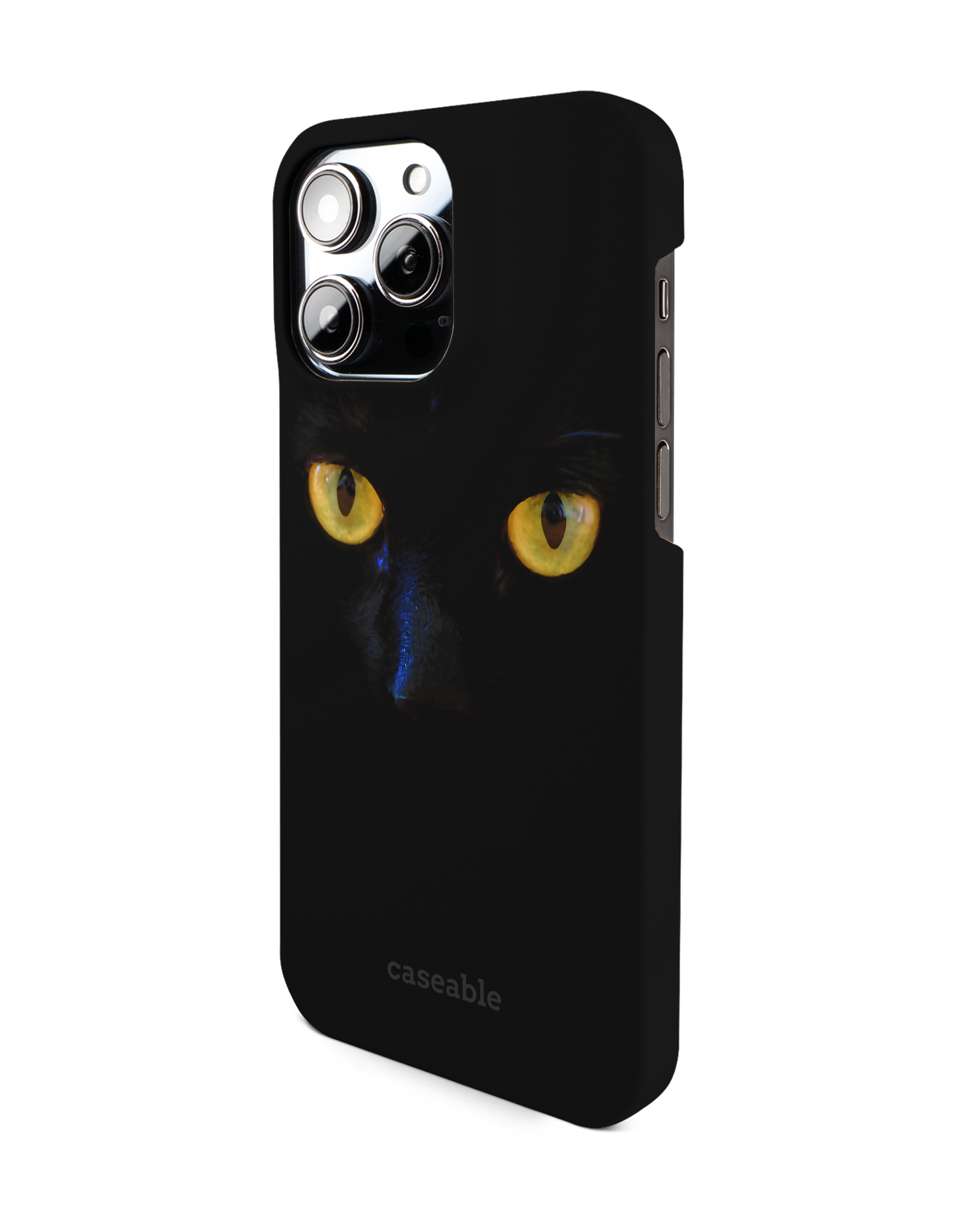 Black Cat Hardcase Handyhülle für Apple iPhone 14 Pro Max: Seitenansicht rechts