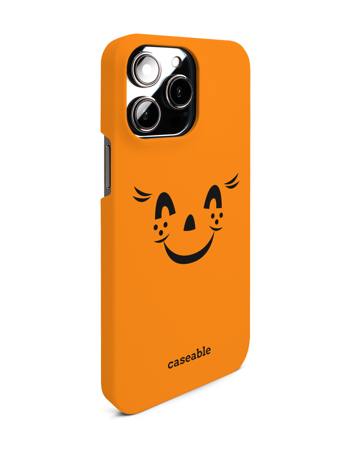 Pumpkin Smiles Hardcase Handyhülle für Apple iPhone 14 Pro Max: Seitenansicht links