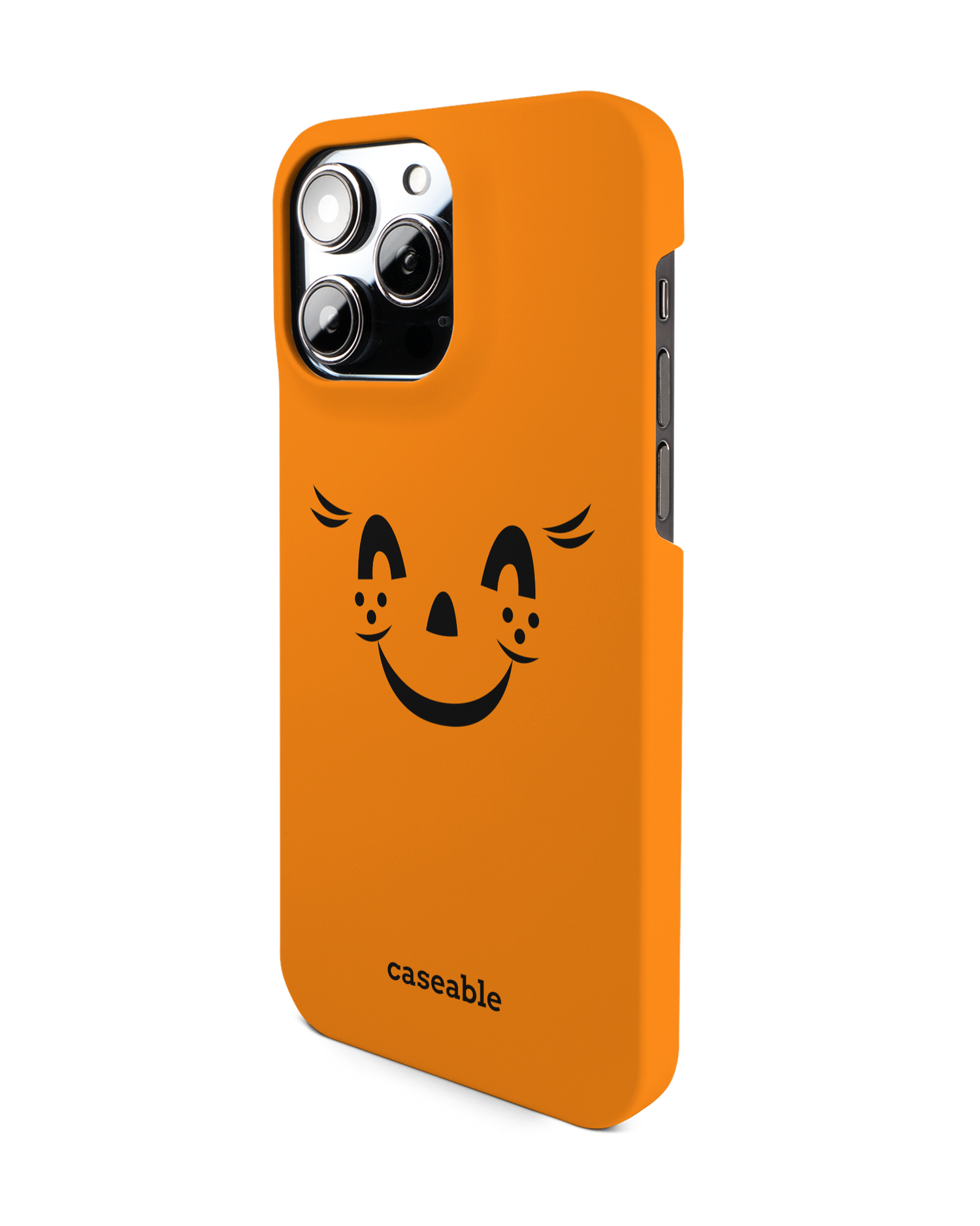 Pumpkin Smiles Hardcase Handyhülle für Apple iPhone 14 Pro Max: Seitenansicht rechts