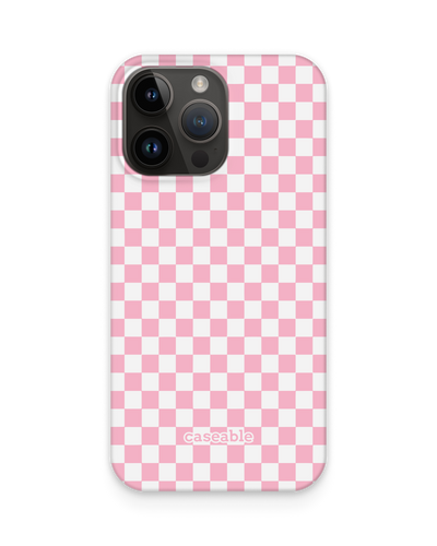 Pink Checkerboard Hardcase Handyhülle für Apple iPhone 14 Pro Max
