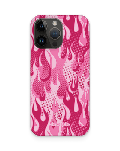 Pink Flames Hardcase Handyhülle für Apple iPhone 15 Pro Max