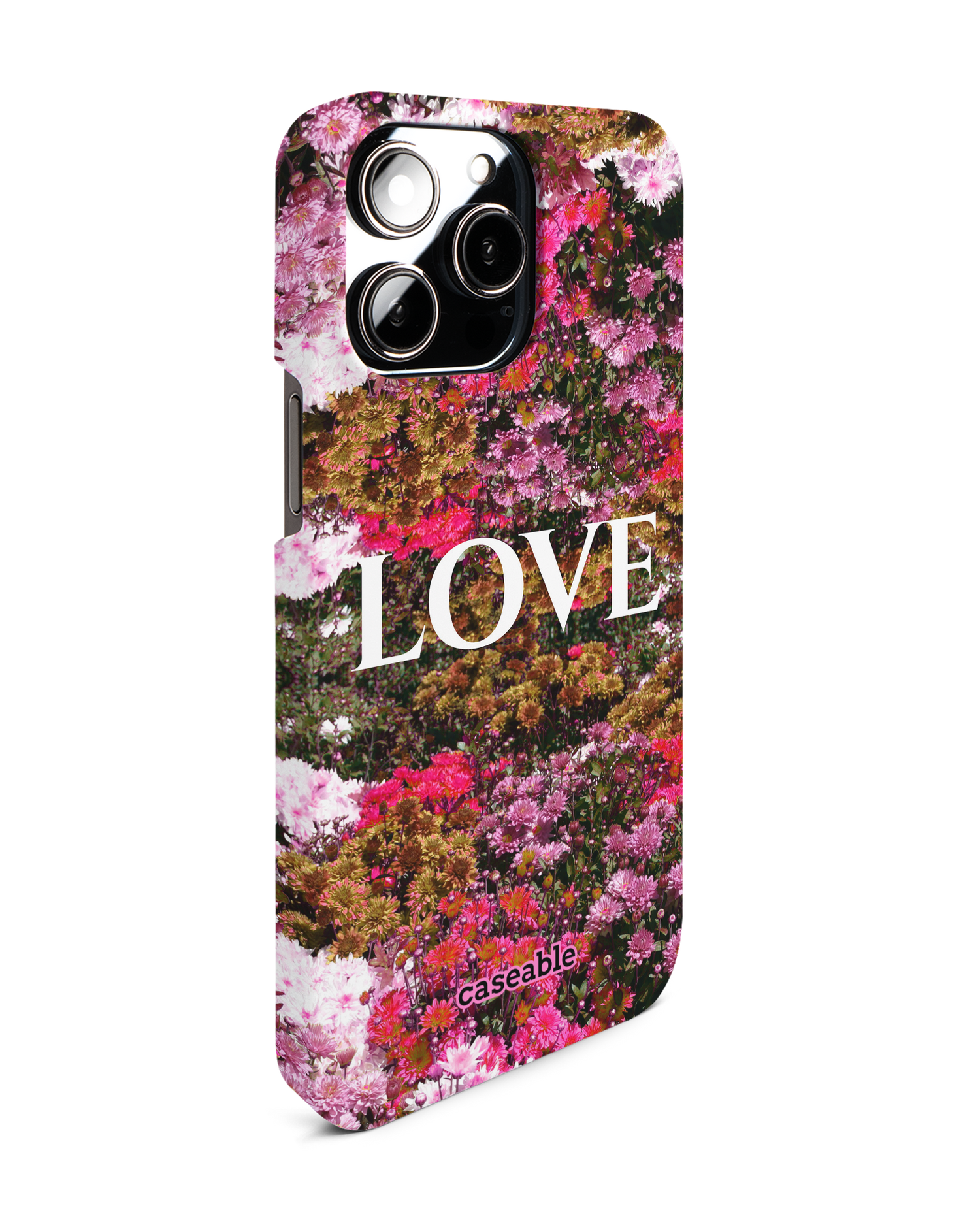 Luxe Love Hardcase Handyhülle für Apple iPhone 14 Pro Max: Seitenansicht links