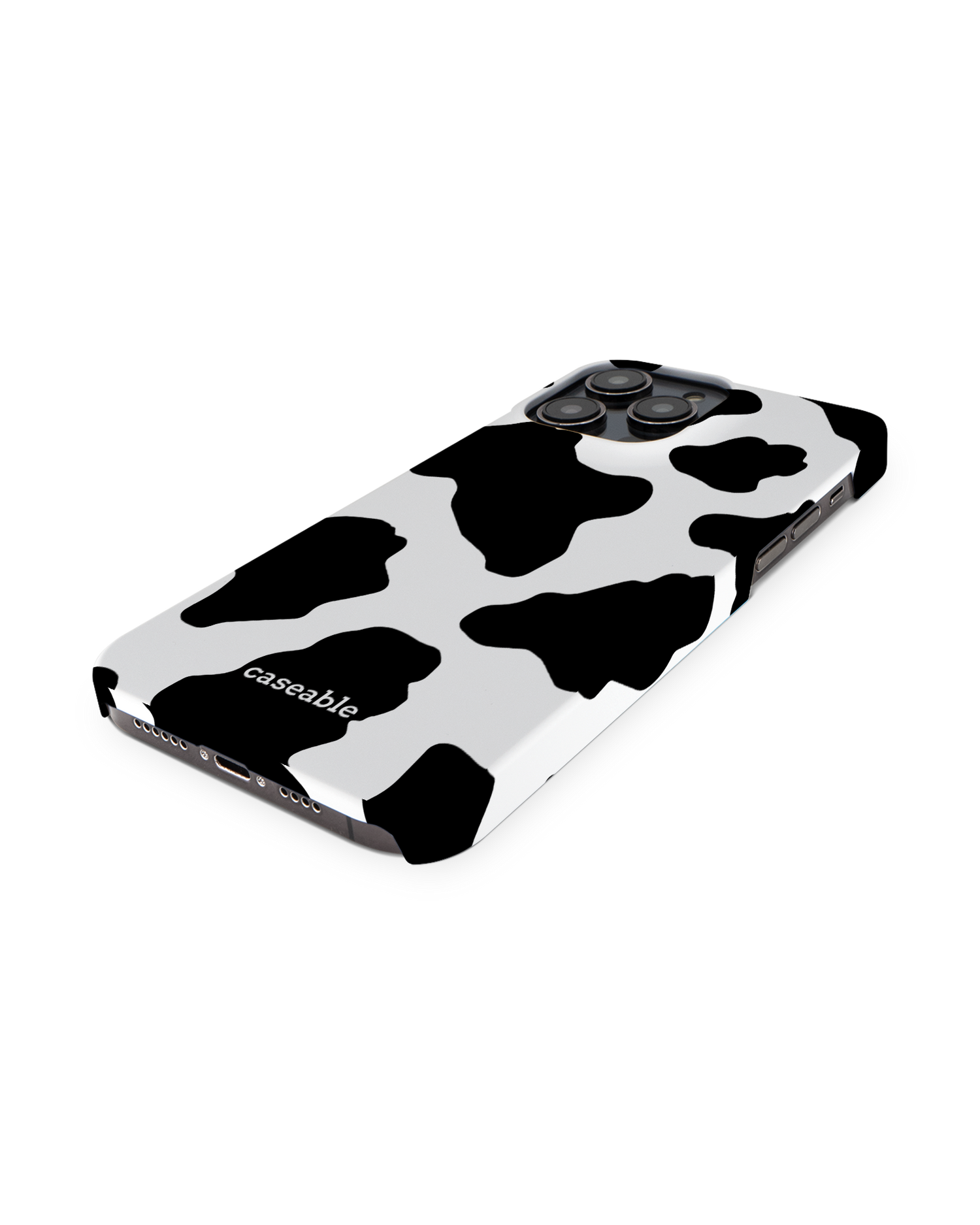 Cow Print 2 Hardcase Handyhülle für Apple iPhone 14 Pro Max: Perspektivansicht