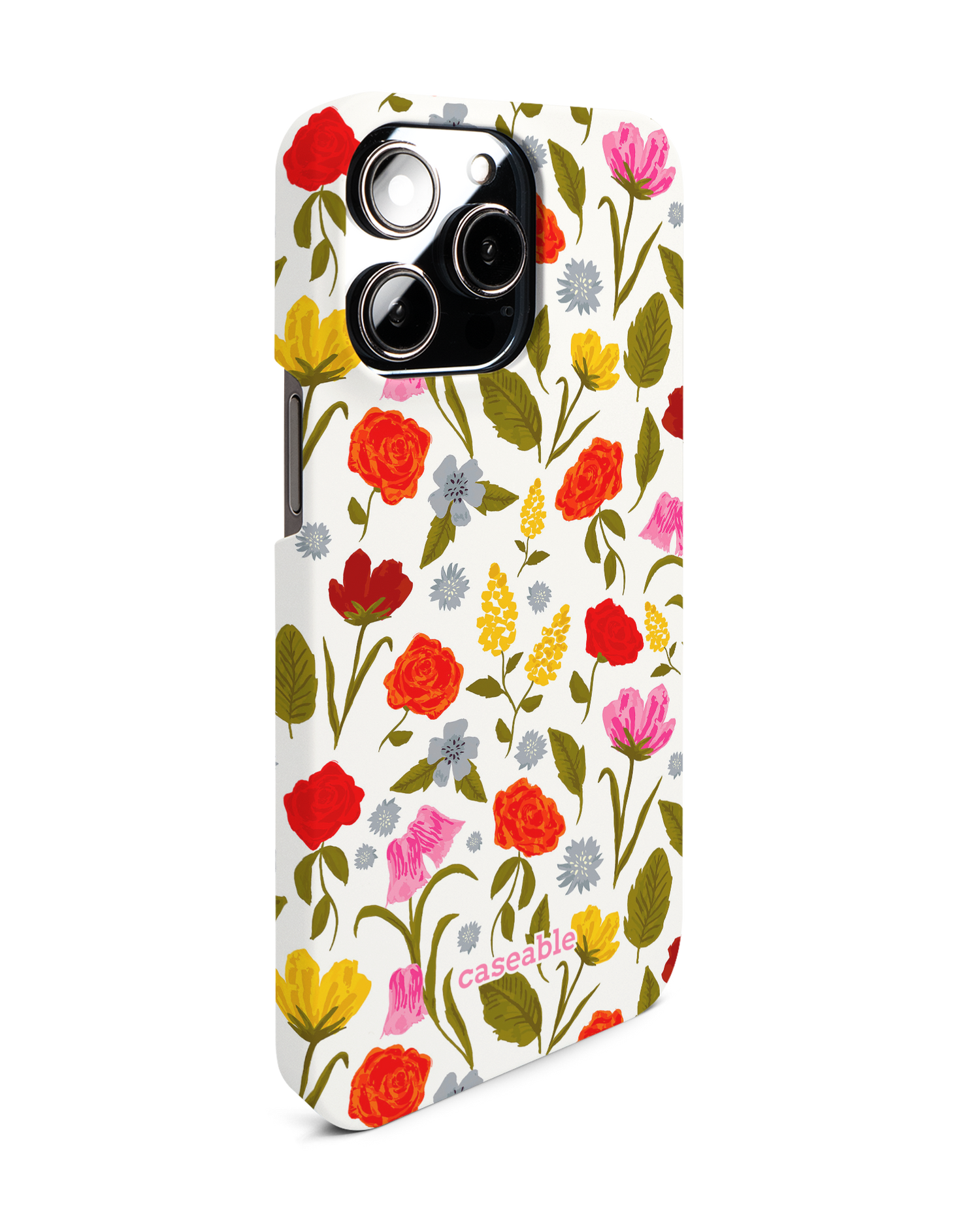 Botanical Beauties Hardcase Handyhülle für Apple iPhone 14 Pro Max: Seitenansicht links