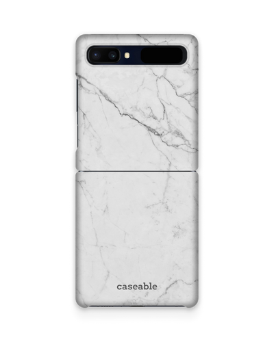 White Marble Hardcase Handyhülle Samsung Galaxy Z Flip