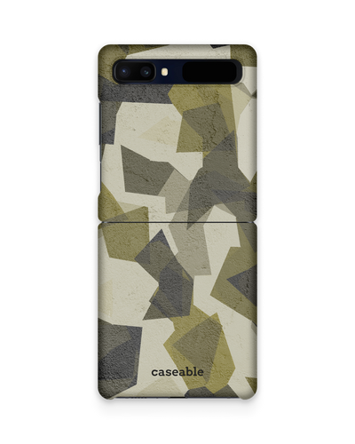 Geometric Camo Green Hardcase Handyhülle Samsung Galaxy Z Flip