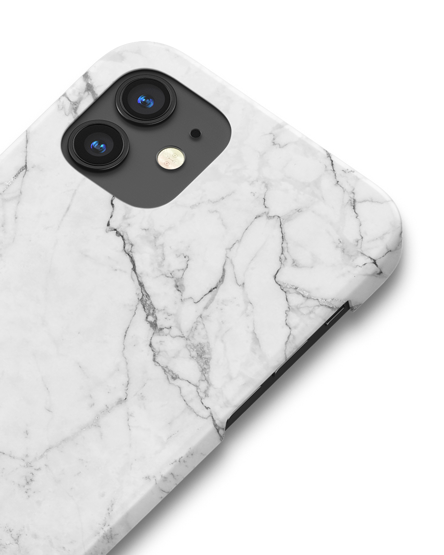 White Marble Hardcase Handyhülle Apple iPhone 12 mini: Detailansicht