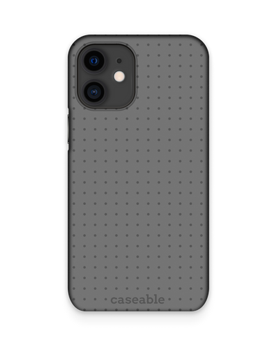 Dot Grid Grey Hardcase Handyhülle Apple iPhone 12 mini