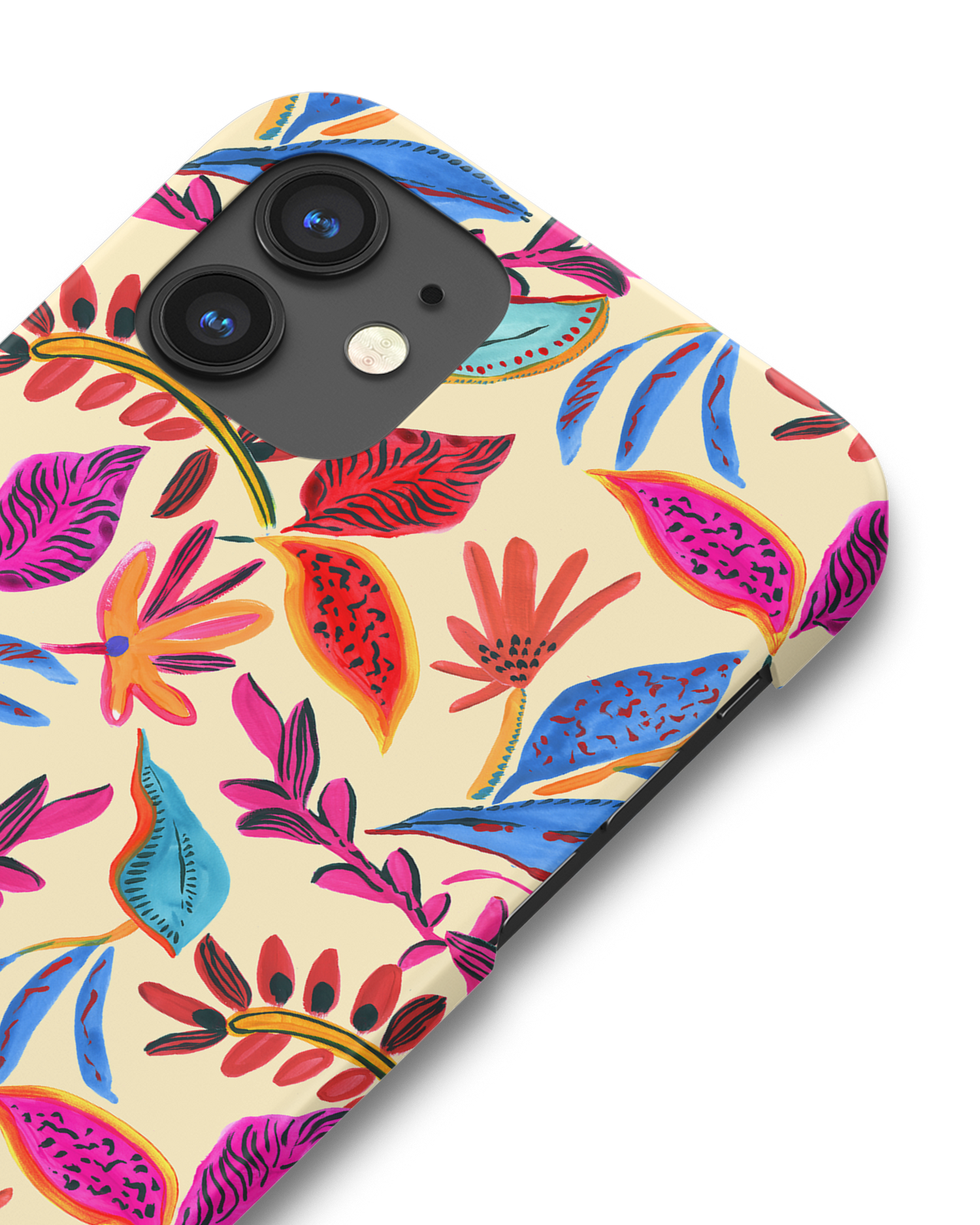 Painterly Spring Leaves Hardcase Handyhülle Apple iPhone 12 mini: Detailansicht