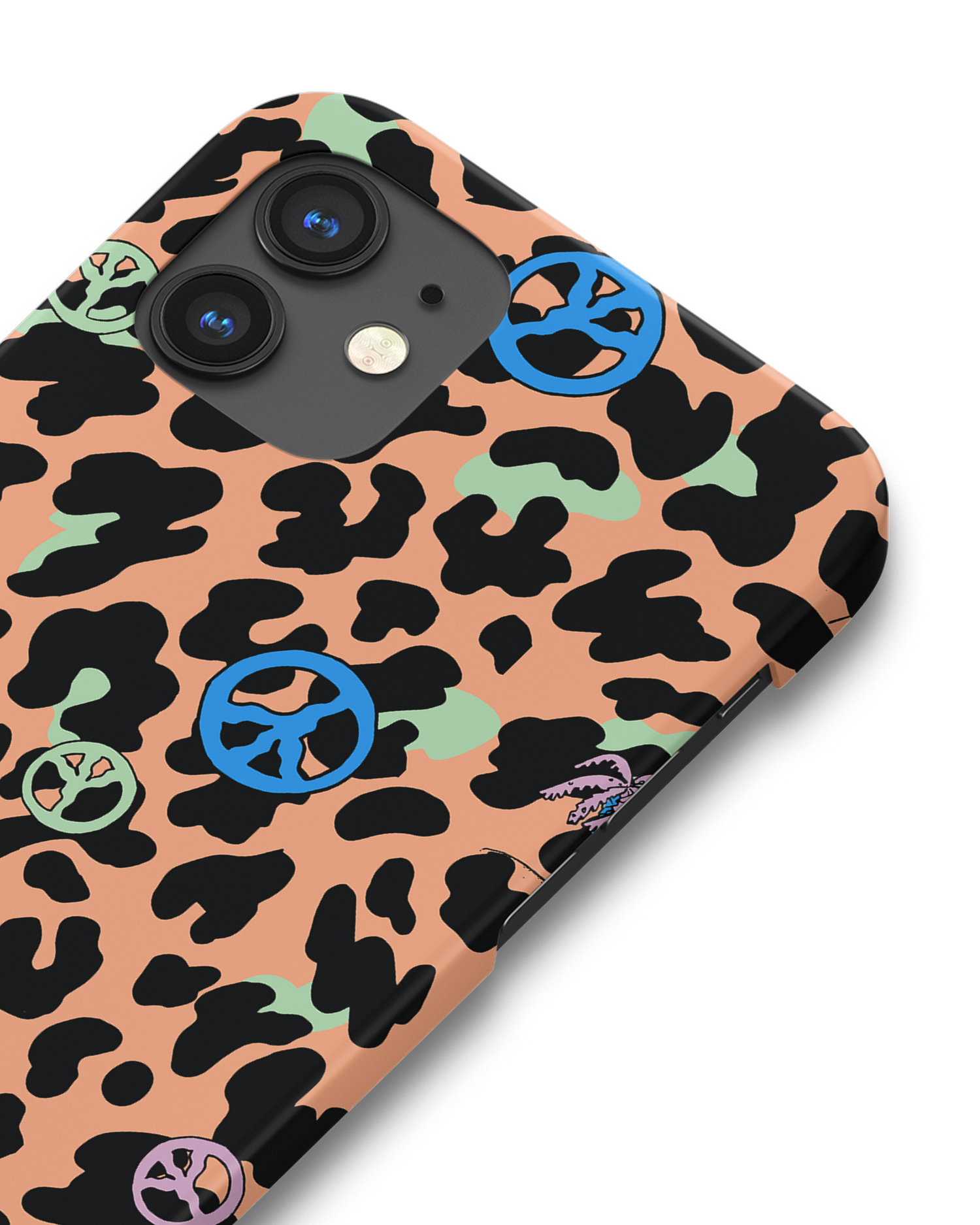 Leopard Peace Palms Hardcase Handyhülle Apple iPhone 12 mini: Detailansicht
