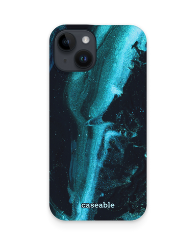 Deep Turquoise Sparkle Hardcase Handyhülle für Apple iPhone 15