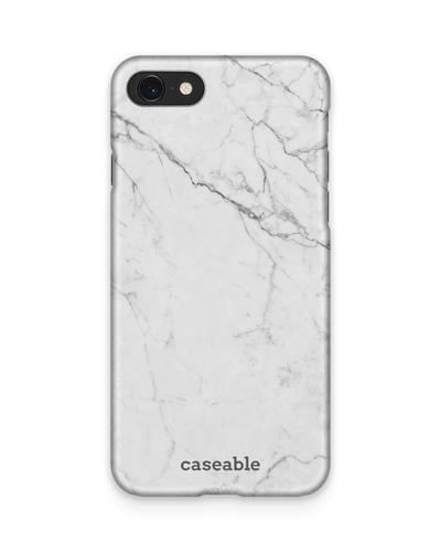 White Marble Hardcase Handyhülle Apple iPhone 7, Apple iPhone 8, Apple iPhone SE (2020), Apple iPhone SE (2022)