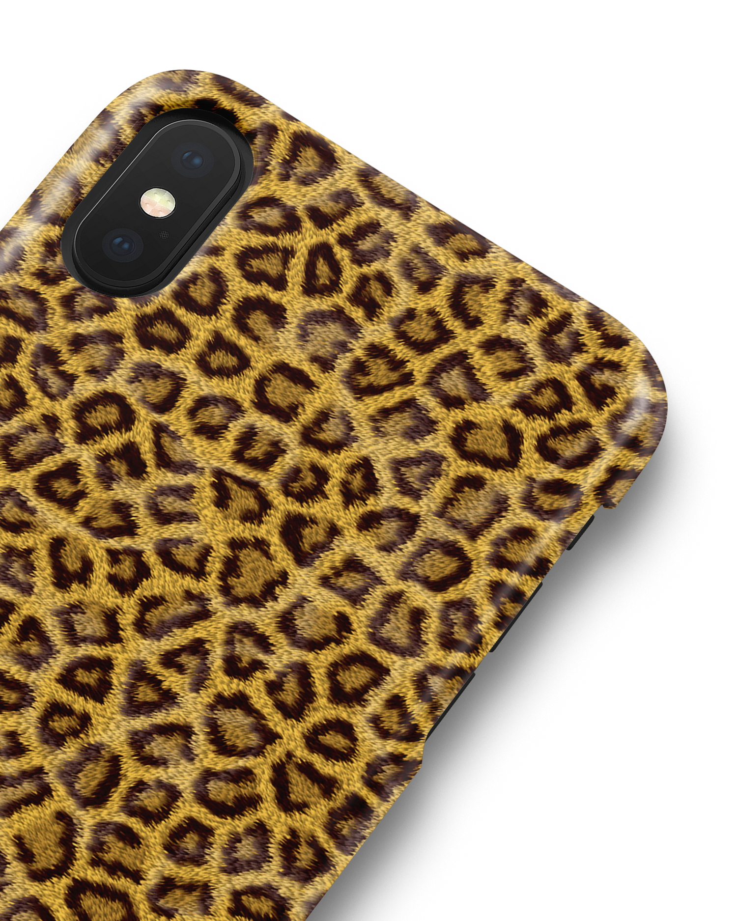 Leopard Skin Hardcase Handyhülle Apple iPhone X, Apple iPhone XS: Detailansicht